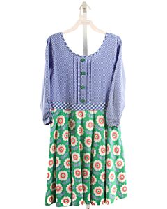 SERENDIPITY  GREEN  FLORAL  KNIT DRESS
