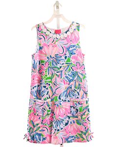 LILLY PULITZER  PINK  FLORAL  KNIT DRESS