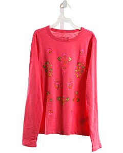 CREWCUTS  HOT PINK  FLORAL PRINTED DESIGN T-SHIRT