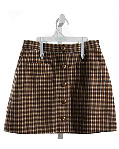 CREWCUTS  BROWN  PLAID  SKIRT