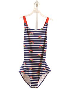 MINI BODEN  NAVY  STRIPED  1-PIECE SWIMSUIT