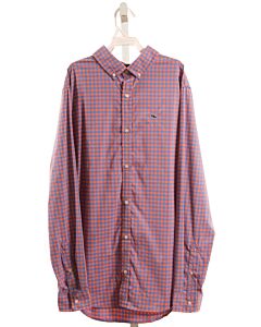 VINEYARD VINES  PINK  PLAID  DRESS SHIRT