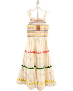 MINI BODEN  MULTI-COLOR   SMOCKED DRESS