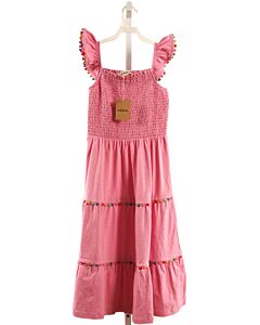MINI BODEN  PINK   SMOCKED KNIT DRESS