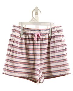 ROBERTA ROLLER RABBIT  PINK TERRY CLOTH STRIPED  SHORTS