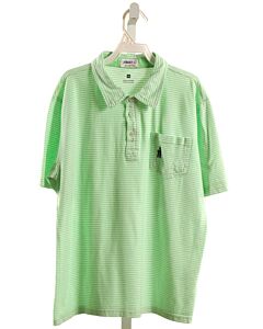 JOHNNIE-O MINT STRIPED KNIT SS SHIRT
