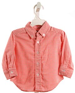 ELEANOR ROSE  PINK  GINGHAM  DRESS SHIRT