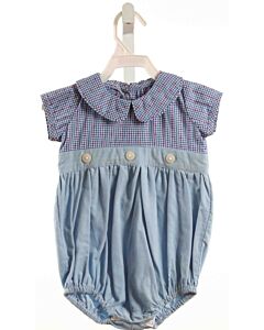 RED BEANS  BLUE CORDUROY GINGHAM  BUBBLE