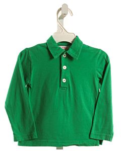 KAYCE HUGHES  GREEN    KNIT LS SHIRT