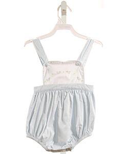 THE PROPER PEONY  LT BLUE   EMBROIDERED BUBBLE