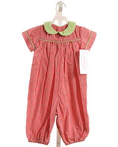 RED BEANS  RED  GINGHAM  LONGALL
