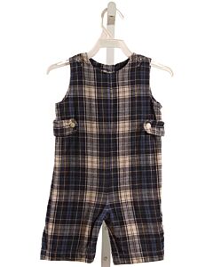 SOUTHERN SUNSHINE KIDS  NAVY FLANNEL PLAID  LONGALL