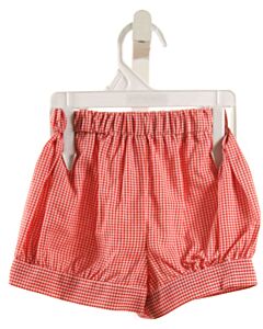NO TAG  RED  GINGHAM  SHORTS