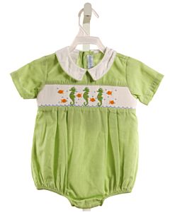 VIVE LA FETE  LIME GREEN   SMOCKED BUBBLE