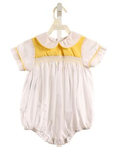 LULLABY SET  YELLOW  GINGHAM SMOCKED BUBBLE