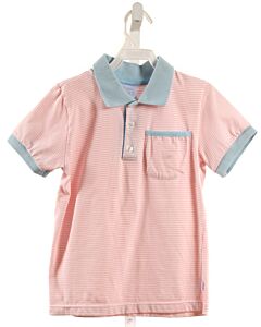 BELLA BLISS  PINK  STRIPED  KNIT SS SHIRT