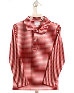 LITTLE ENGLISH  RED  STRIPED  KNIT LS SHIRT