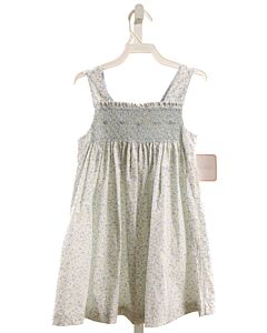 PETIT BEBE  BLUE  FLORAL SMOCKED DRESS