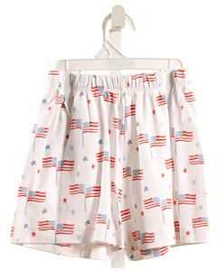 JAMES & LOTTIE  WHITE KNIT  PRINTED DESIGN SHORTS