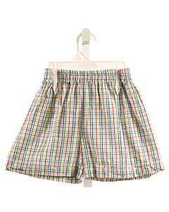 GRACE & JAMES  MULTI-COLOR  PLAID  SHORTS
