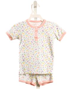 JAMES & LOTTIE  PINK KNIT FLORAL  LOUNGEWEAR
