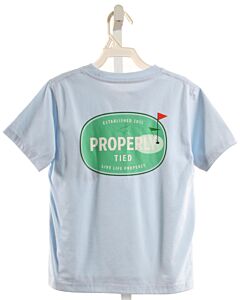 PROPERLY TIED  LT BLUE   PRINTED DESIGN T-SHIRT