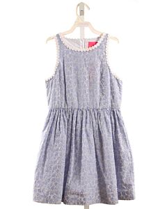 LILLY PULITZER  BLUE EYELET STRIPED  DRESS