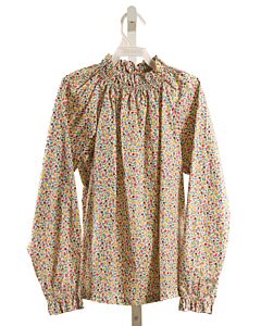 BISBY BY LITTLE ENGLISH  MULTI-COLOR  FLORAL SMOCKED DRESS SHIRT
