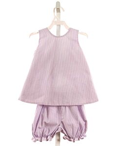 JAMES & LOTTIE  LAVENDER SEERSUCKER STRIPED  2-PIECE OUTFIT
