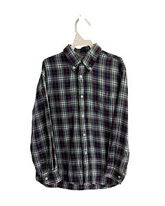 PAPO D'ANJO  NAVY  PLAID  DRESS SHIRT