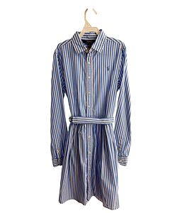 POLO BY RALPH LAUREN  LT BLUE  STRIPED  DRESS