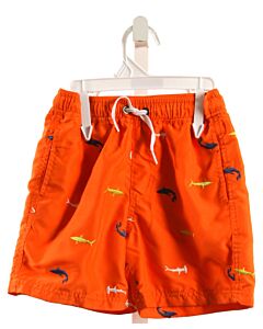 HANNA ANDERSSON  ORANGE   EMBROIDERED SWIM TRUNKS