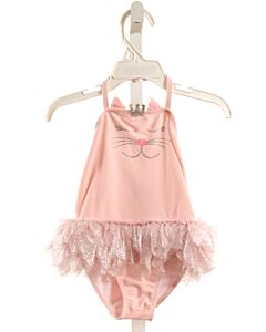 KATE MACK  PINK    1-PIECE SWIMSUIT WITH TULLE