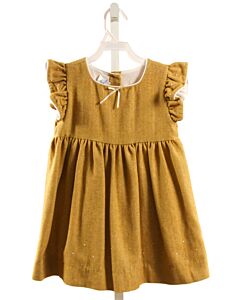 BELLA BLISS  MUSTARD SWISS DOT   PARTY DRESS