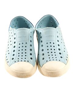 NATIVE BLUE SHOES *THIS ITEM IS GENTLY USED WITH MINOR SIGNS OF WEAR (MINOR WEAR) *VGU SIZE TODDLER 11