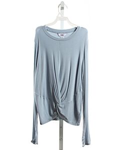 ATHLETA GIRL  LT BLUE KNIT   KNIT LS SHIRT