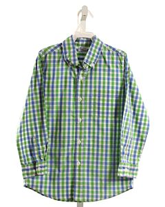 ORIENT EXPRESSED  GREEN  PLAID  DRESS SHIRT