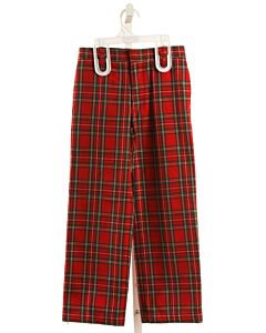 FLORENCE EISEMAN  RED  PLAID  PANTS