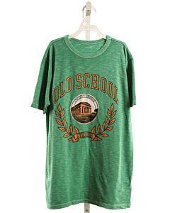 CREWCUTS  GREEN KNIT  PRINTED DESIGN T-SHIRT