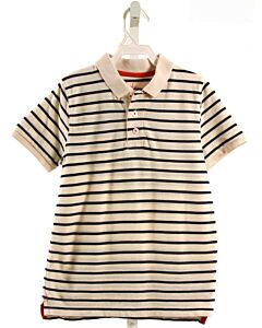 MINI BODEN  CREAM  STRIPED  KNIT SS SHIRT