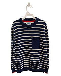 MINI BODEN  BLUE  STRIPED  SWEATER