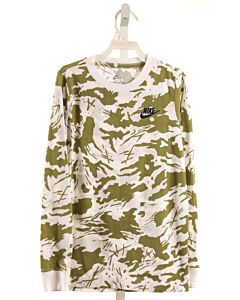 NIKE  GREEN    KNIT LS SHIRT