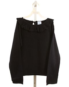 BELLA BLISS  NAVY    SWEATER WITH RUFFLE