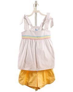 BELLA BLISS  WHITE PIQUE   2-PIECE OUTFIT