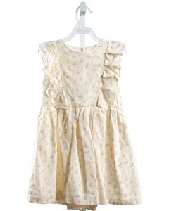 MARTINA CHARLOTTE  PALE YELLOW  FLORAL  DRESS