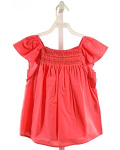 BONTON  HOT PINK   SMOCKED SLEEVELESS SHIRT