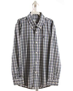 PROPERLY TIED  BLUE  PLAID  DRESS SHIRT