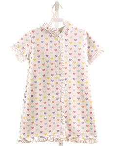 SAL & PIMENTA  WHITE TERRY CLOTH   COVER UP WITH RUFFLE