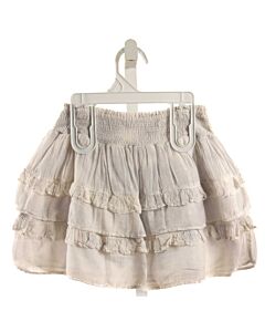 LOVESHACKFANCY LT BLUE SKIRT WITH RUFFLE