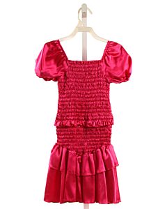 CHERYL CREATIONS  HOT PINK   SMOCKED PARTY DRESS
